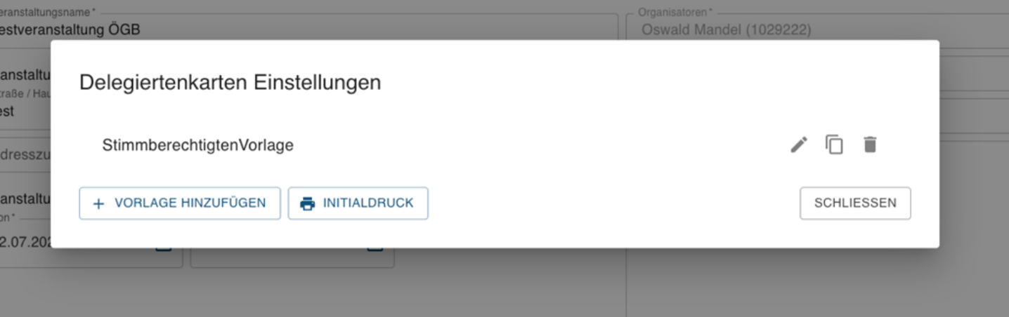 Einzeldruck aus Personendetailansicht